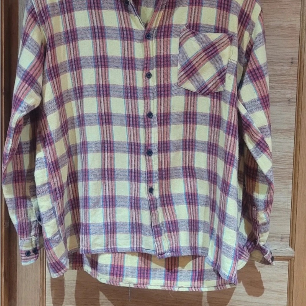 Plaid Button-Up Shirt